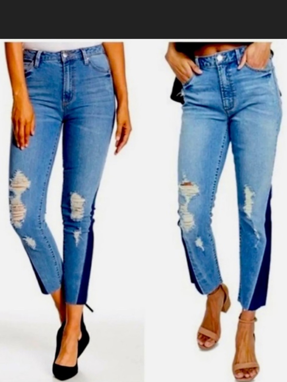 Rachel Roy High-Waist Crop - Rebel Wash Sz 29